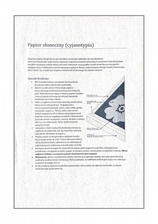 Papier słoneczny (cyjanotypia)